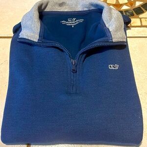 Vineyard Vines used 3/4 zip - good condition adult small Navy